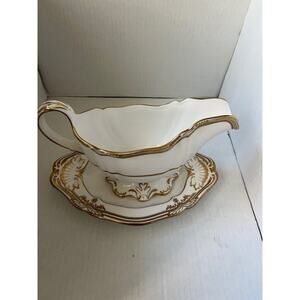 SPODE - Sheffield Gravy Boat & Underplate - Bone China - R568